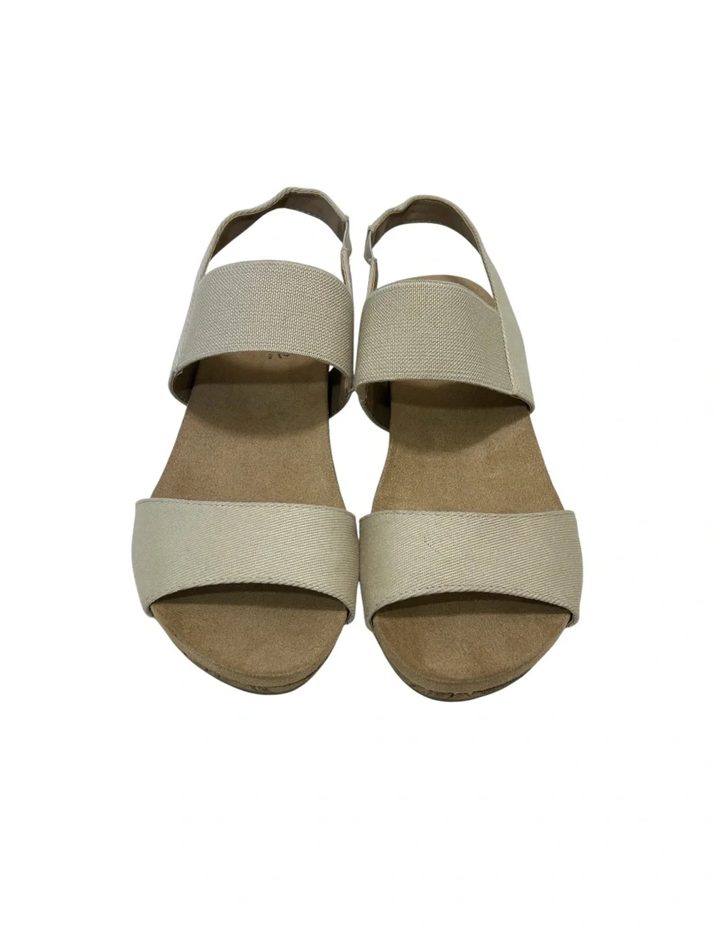 Life Stride Women's Size 7 W US Sandals Synthetic Beige Wedge Maldives 903550